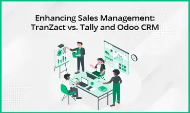 TranZact vs Tally and Odoo CRM - Sales Management Software